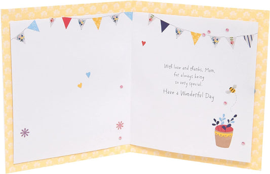 Mother's Day greeting card with a cute watering can design and envelope, perfect for celebrating moms from UK Greetings.