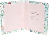 Mother's Day greeting card with heart and leaves design from UK Greetings, shown with envelope on white background.
