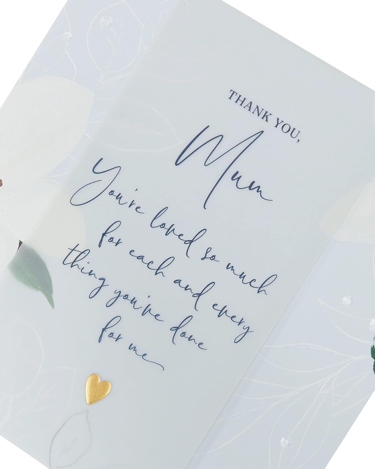 Light flower design Mother's Day greeting card with envelope, UK Greetings, 210x210mm, featuring floral artwork on front.