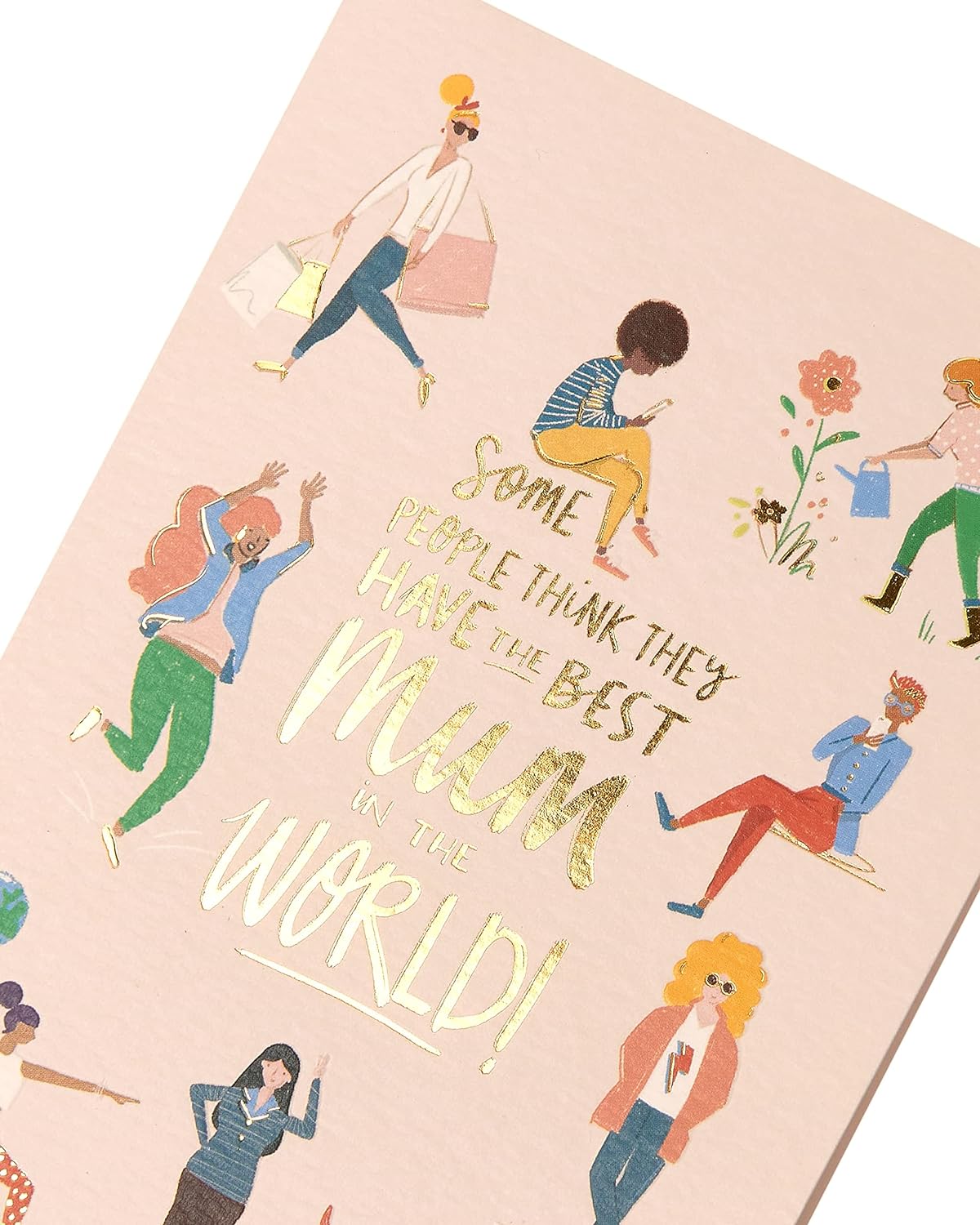 Mother's Day greeting card with a lovely illustrated design and envelope, measuring 140x195mm, by UK Greetings.