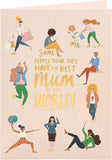 Mother's Day greeting card with envelope featuring a lovely illustration design, measuring 140x195mm, by UK Greetings.