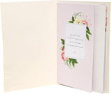 Mother's Day greeting card with pretty perfume design and white envelope, perfect for celebrating moms.