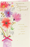 Mother's Day greeting card with envelope featuring a Someone Special design by UK Greetings, decorated with floral illustrations.