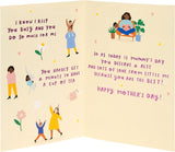 Mother's Day greeting card with envelope featuring a sweet mummy design, perfect for celebrating moms.