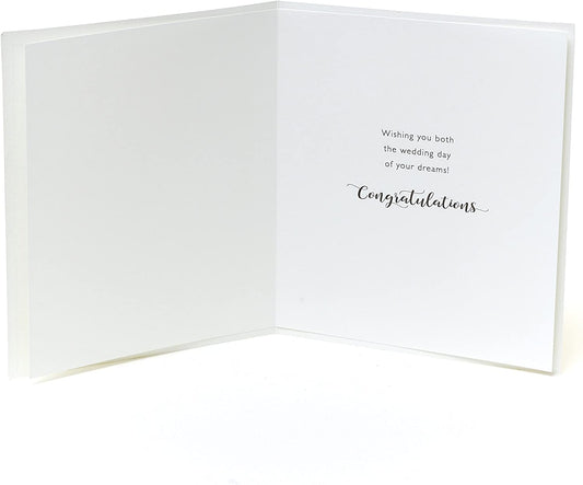 Mr & Mr wedding greeting card from UK Greetings featuring a congratulatory design for two grooms.