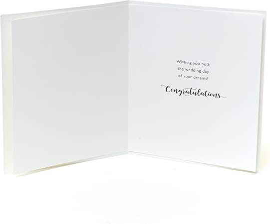 Mr & Mr wedding greeting card from UK Greetings featuring a congratulatory message for two grooms.