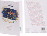 Colorful UK Greetings Christmas greeting card for daughter featuring festive holiday designs and heartfelt message inside.