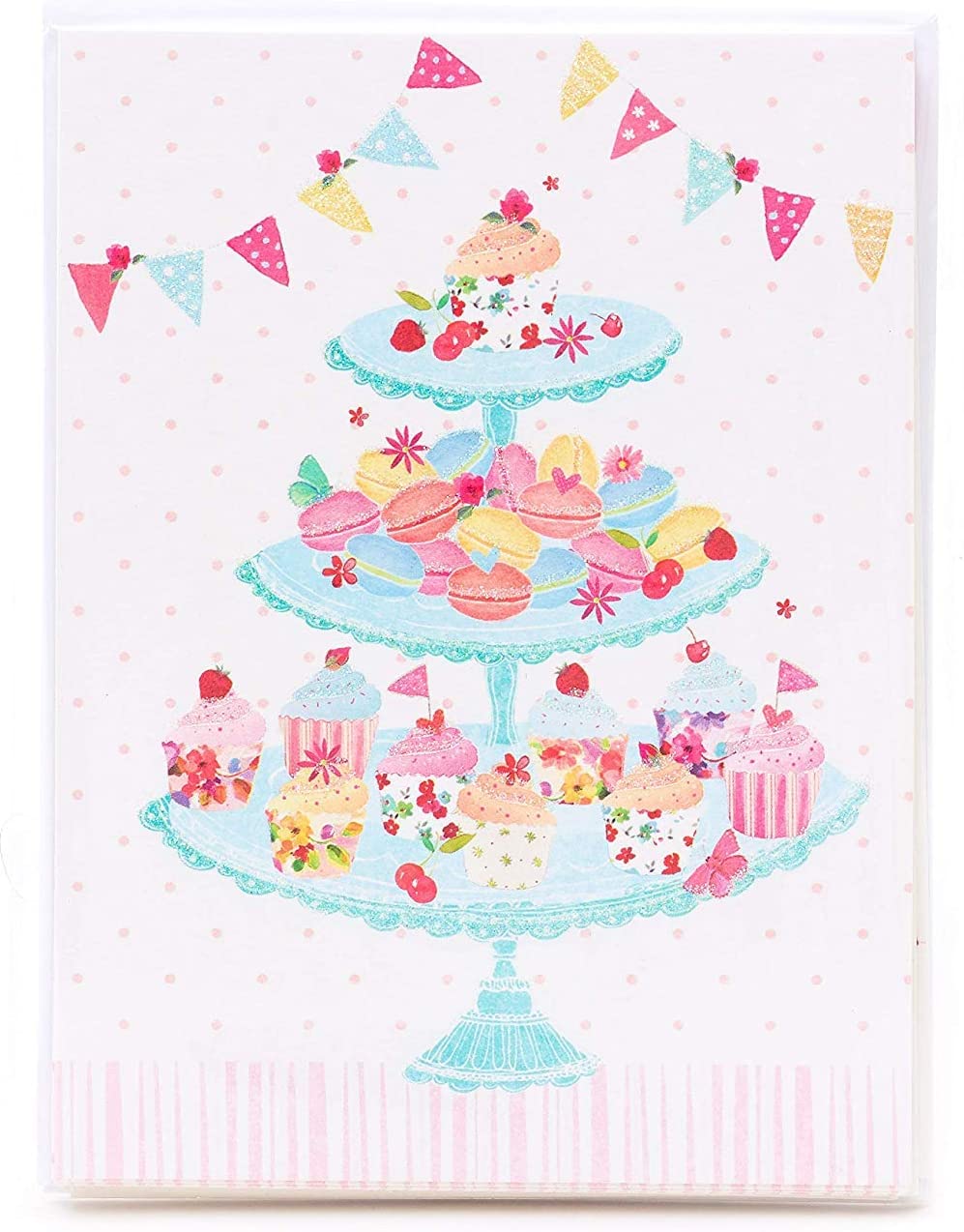 Set of 10 blank inside UK Greetings greeting cards for all occasions, featuring colorful and festive designs.