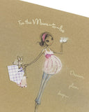 UK Greetings Mum To Be Congratulations Card with floral design, perfect for celebrating a pregnancy milestone.