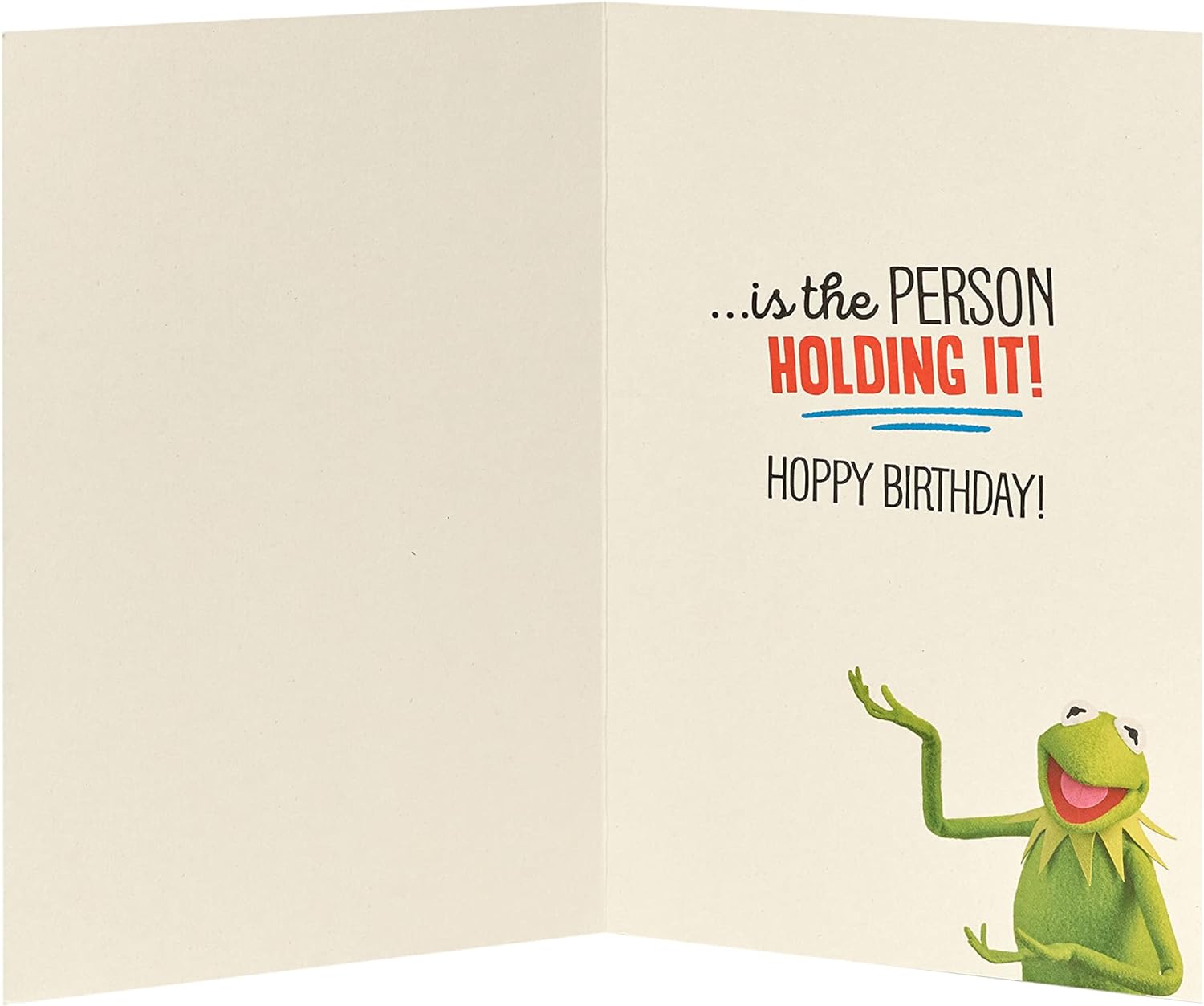 Muppets Kermit Grandad birthday greeting card featuring Kermit the Frog from UK Greetings, with colorful festive design.