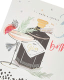 Neon Lustre 30th Birthday Gin greeting card by UK Greetings featuring vibrant neon design and celebratory message.