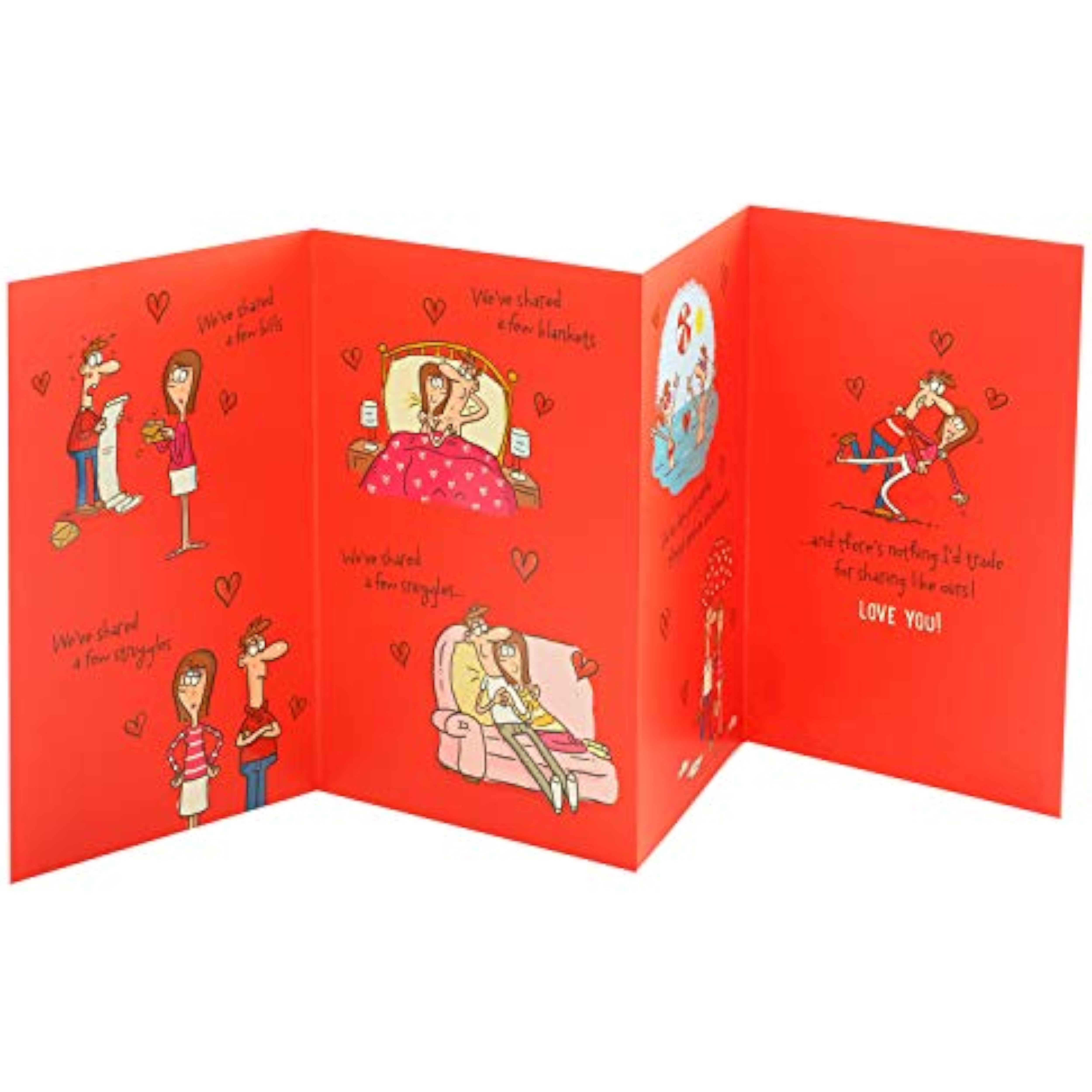 Funny Valentine's Day greeting card for him or her by UK Greetings, featuring playful and romantic design elements.