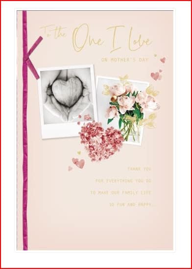 Mother's Day greeting card from UK Greetings with heartfelt message, featuring floral design and elegant script.