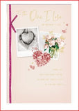 Mother's Day greeting card from UK Greetings with heartfelt message, featuring floral design and elegant script.
