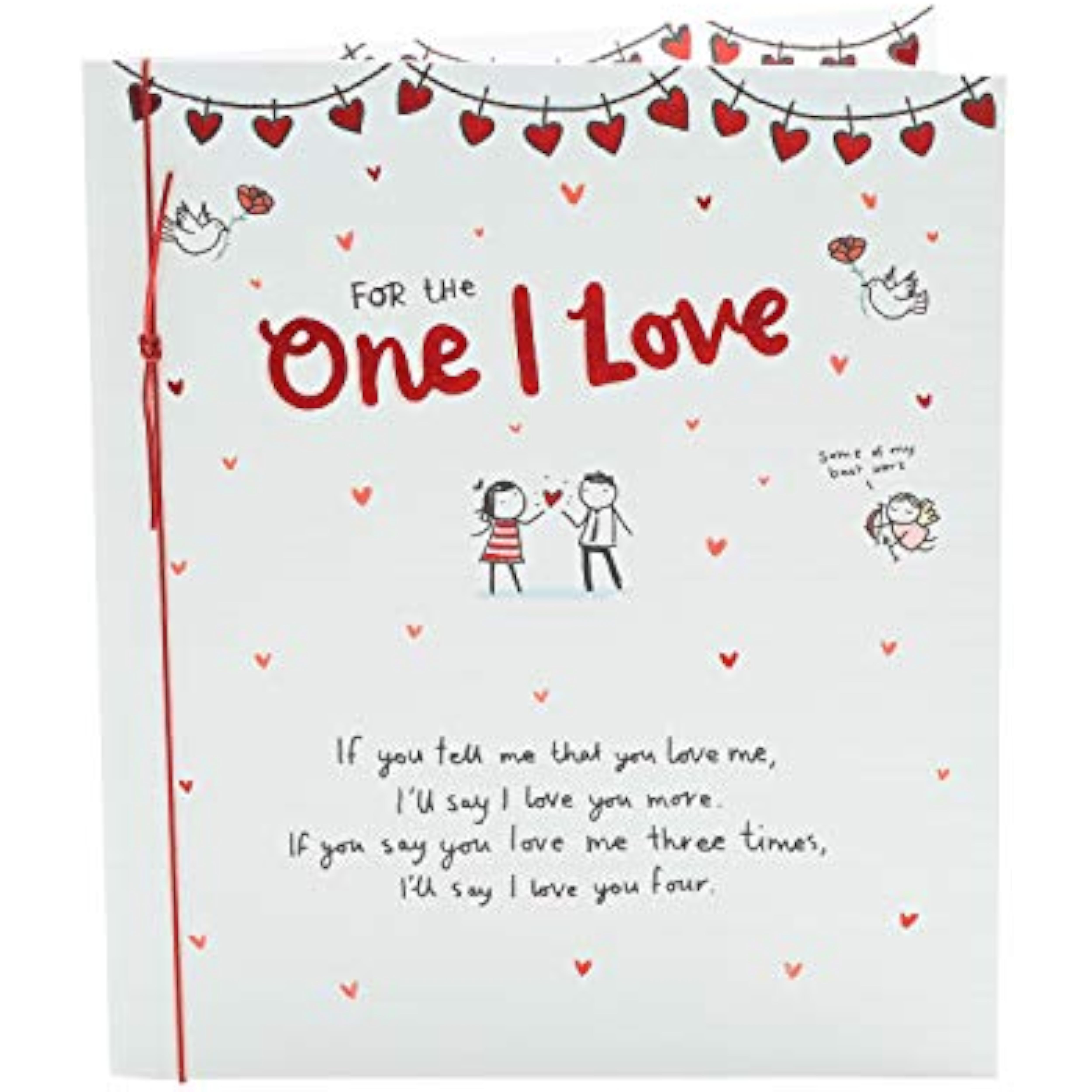 Valentine's Day greeting card featuring romantic design from UK Greetings with "One I Love" message.