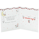 Valentine's Day greeting card from UK Greetings with romantic "One I Love" message and colorful heart design.