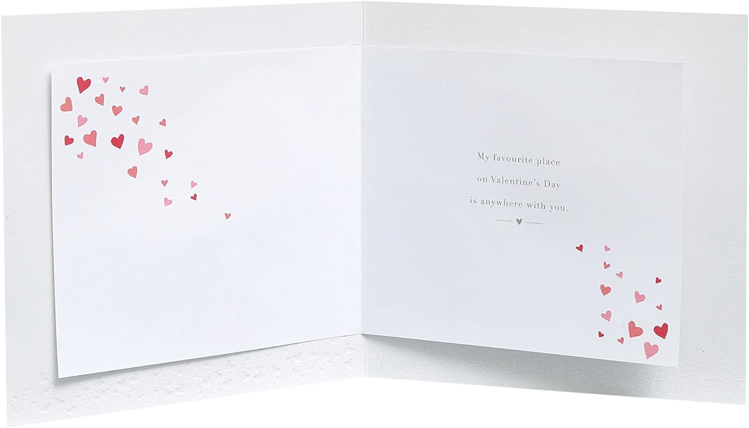 Modern Valentine's Day greeting card from UK Greetings with "I Love You" message, includes envelope, designed for him or her.