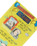 Playful husband birthday greeting card from UK Greetings featuring humorous and colorful design for celebrating special occasions.