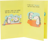 Colorful Playful Husband Birthday Card from UK Greetings featuring fun illustrations and heartfelt message inside.