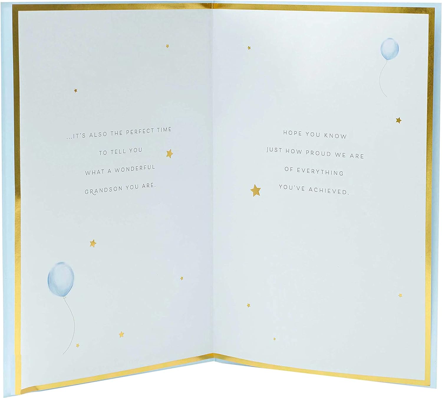 Proud Grandson Graduation Congrats greeting card by UK Greetings featuring celebratory design and heartfelt message for graduates.