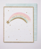 Colorful Rainbow Kindred Good Luck Birthday Card by UK Greetings featuring vibrant design and cheerful message for celebrations.