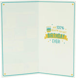 Relatable Facts 16th Boy Birthday Card from UK Greetings, featuring colorful design and birthday message for a teenage boy.