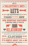 Romantic Cheeky Valentine's Day greeting card from UK Greetings featuring playful love-themed design and bold lettering.