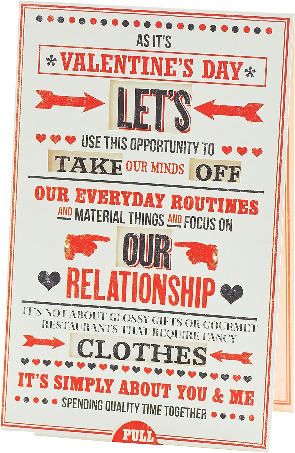 Romantic Cheeky Valentine's Day greeting card from UK Greetings featuring playful floral design and heartfelt message.