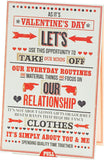 Romantic Cheeky Valentine's Day greeting card from UK Greetings featuring playful floral design and heartfelt message.