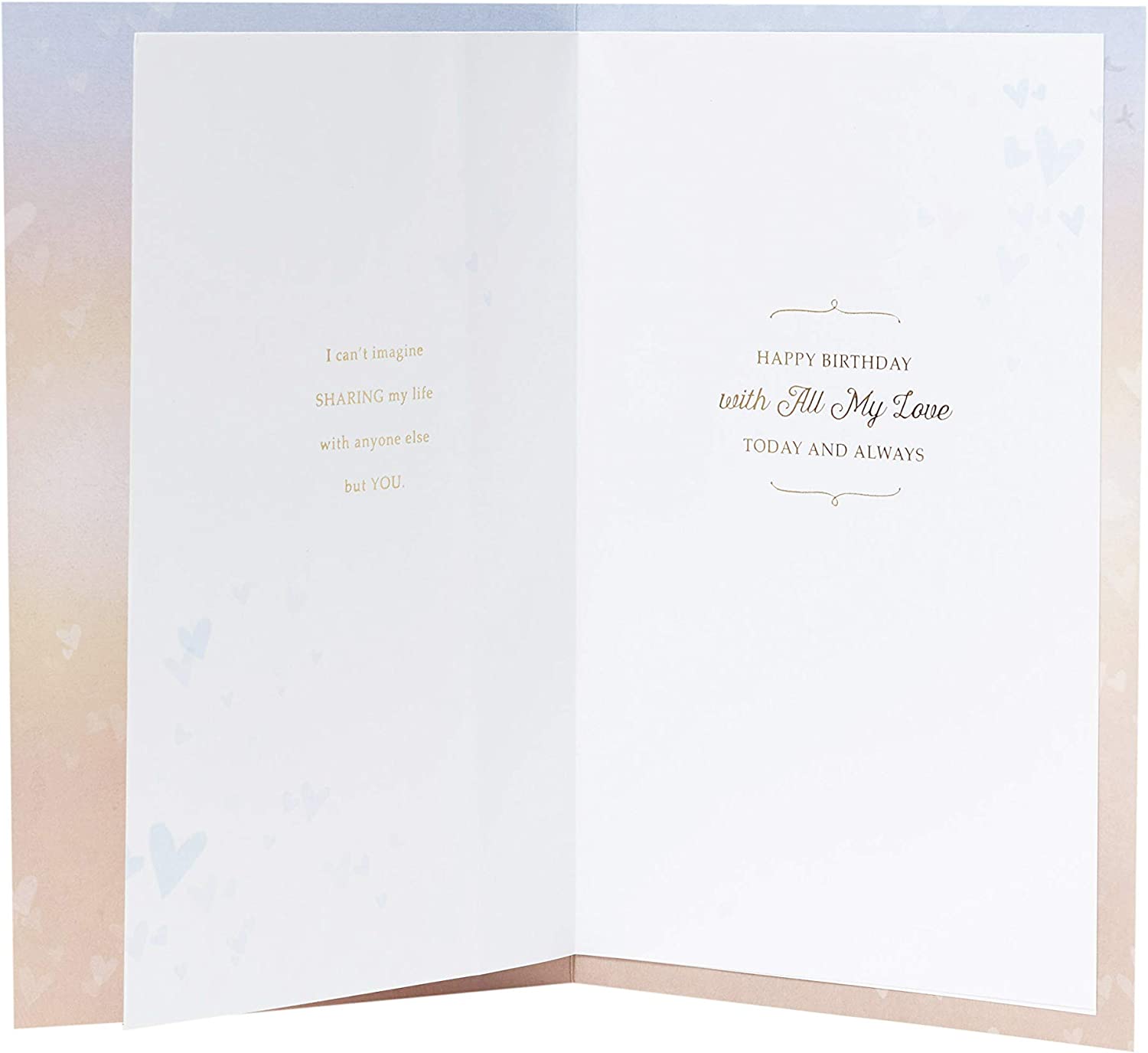 Romantic husband birthday greeting card with lovely words and gem embellishments from UK Greetings.