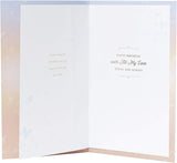 Romantic husband birthday greeting card with lovely words and gem embellishments from UK Greetings.