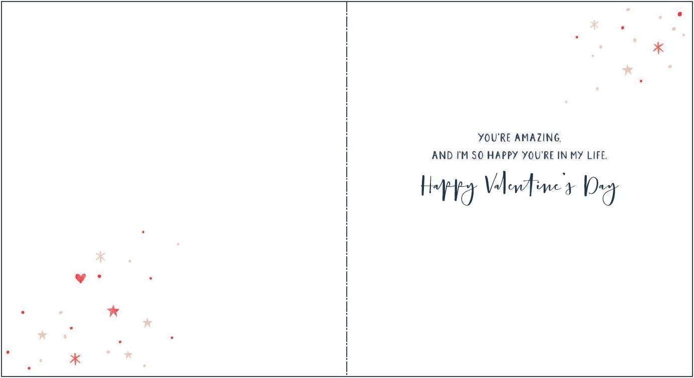 Romantic Valentine's Day greeting card for girlfriend featuring heartfelt design from UK Greetings, with love-themed illustrations.
