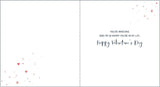Romantic Valentine's Day greeting card for girlfriend featuring heartfelt design from UK Greetings, with love-themed illustrations.