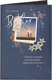 Sentimental birthday greeting card for an amazing brother, featuring heartfelt messages and colorful design by UK Greetings.