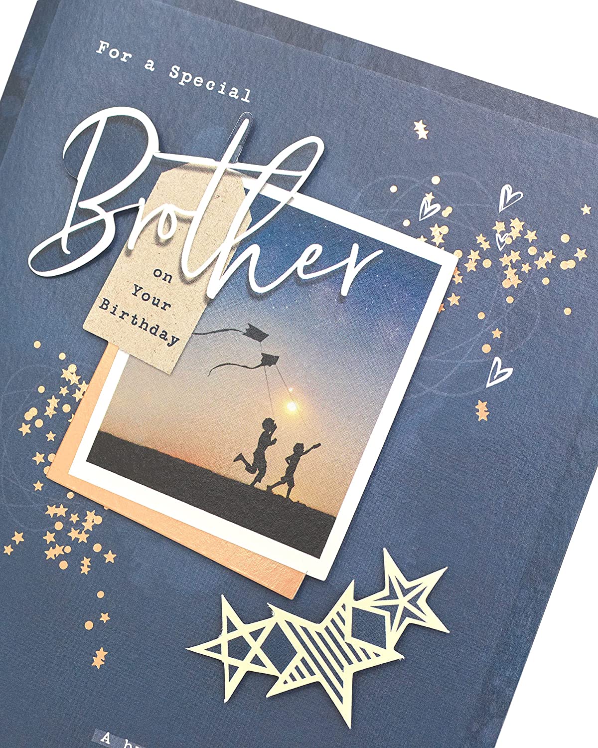 Sentimental birthday greeting card for an amazing brother by UK Greetings, featuring heartfelt message and colorful design.