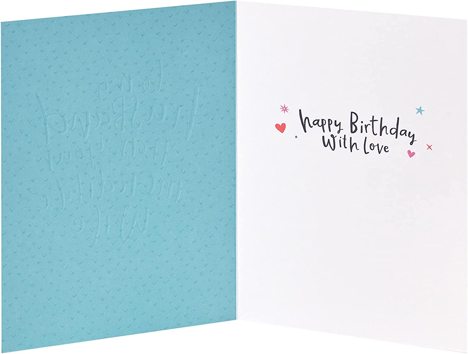 Silver holographic husband birthday greeting card with shimmering design from UK Greetings, featuring celebratory artwork.