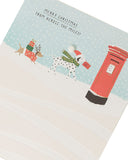 Festive Snow Dogs Across the Miles Christmas greeting card by UK Greetings showing cheerful dogs in winter scene