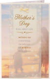 Soft sentimental Mother's Day greeting card by UK Greetings featuring heartfelt design and delicate floral elements.