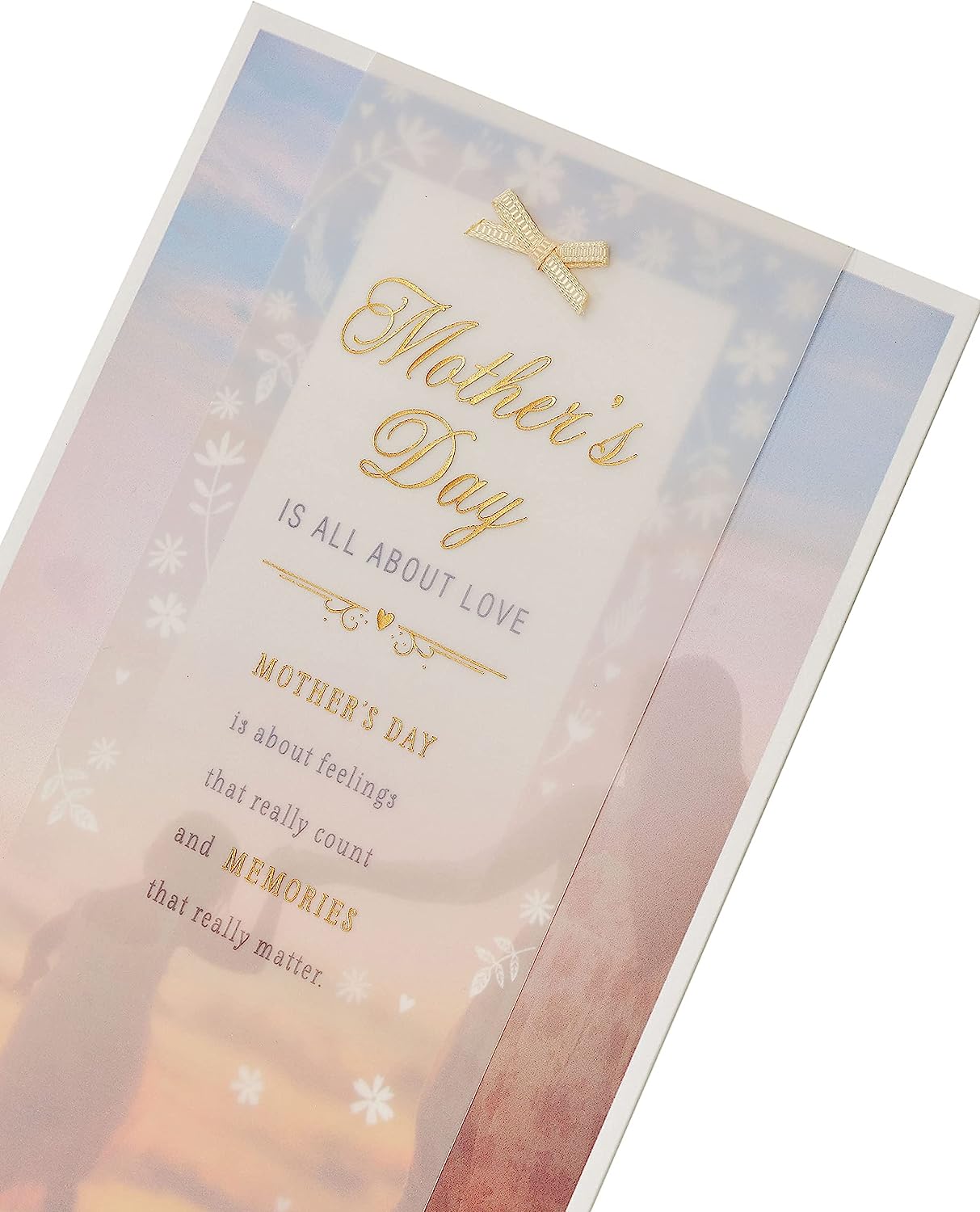 Soft sentimental design Mother's Day greeting card by UK Greetings featuring heartfelt artwork and elegant messaging.