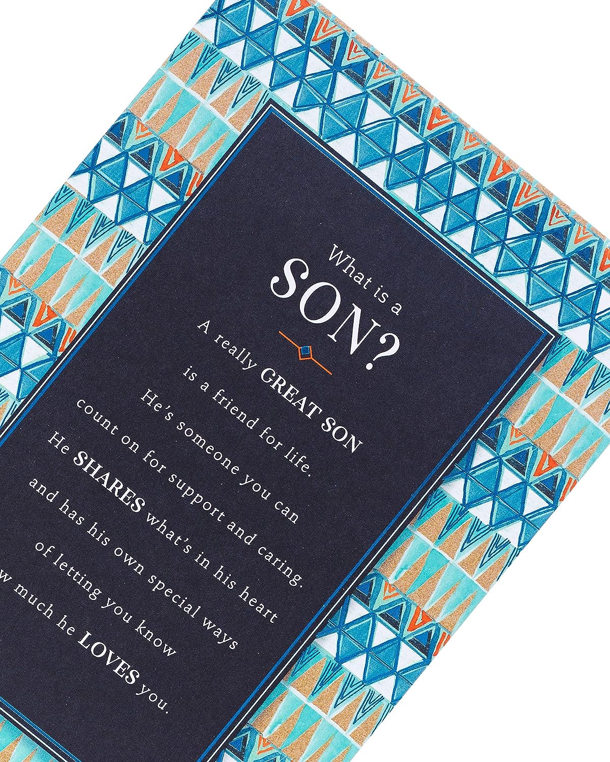 UK Greetings Son birthday greeting card with heartfelt words and colorful design, perfect for celebrating a special occasion.