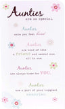 UK Greetings special Auntie birthday greeting card with love, featuring colorful design and heartfelt message inside.