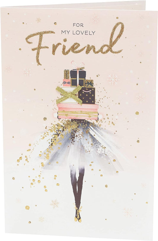 UK Greetings Special Friend Christmas Card with festive heartwarming design for a cherished friend.