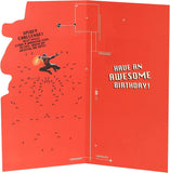 Spider-Man Marvel 7th birthday greeting card for boys featuring Spider-Man in action, bright comic-style design, by UK Greetings.