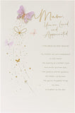 Elegant Mother's Day greeting card with floral design and matching envelope by UK Greetings.