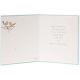 Elegant UK Greetings anniversary greeting card featuring a heartfelt design for mum and dad on their special day.