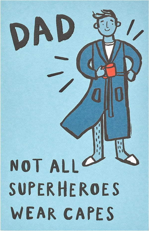 Stylish Lazy Dad birthday greeting card by UK Greetings featuring humorous lazy dad illustration on a cheerful design.