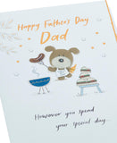 Father's Day greeting card featuring a sweet barbeque design from UK Greetings, perfect for celebrating Dad.