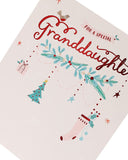 Sweet Christmas Wishes greeting card for granddaughter from UK Greetings, featuring festive holiday design.