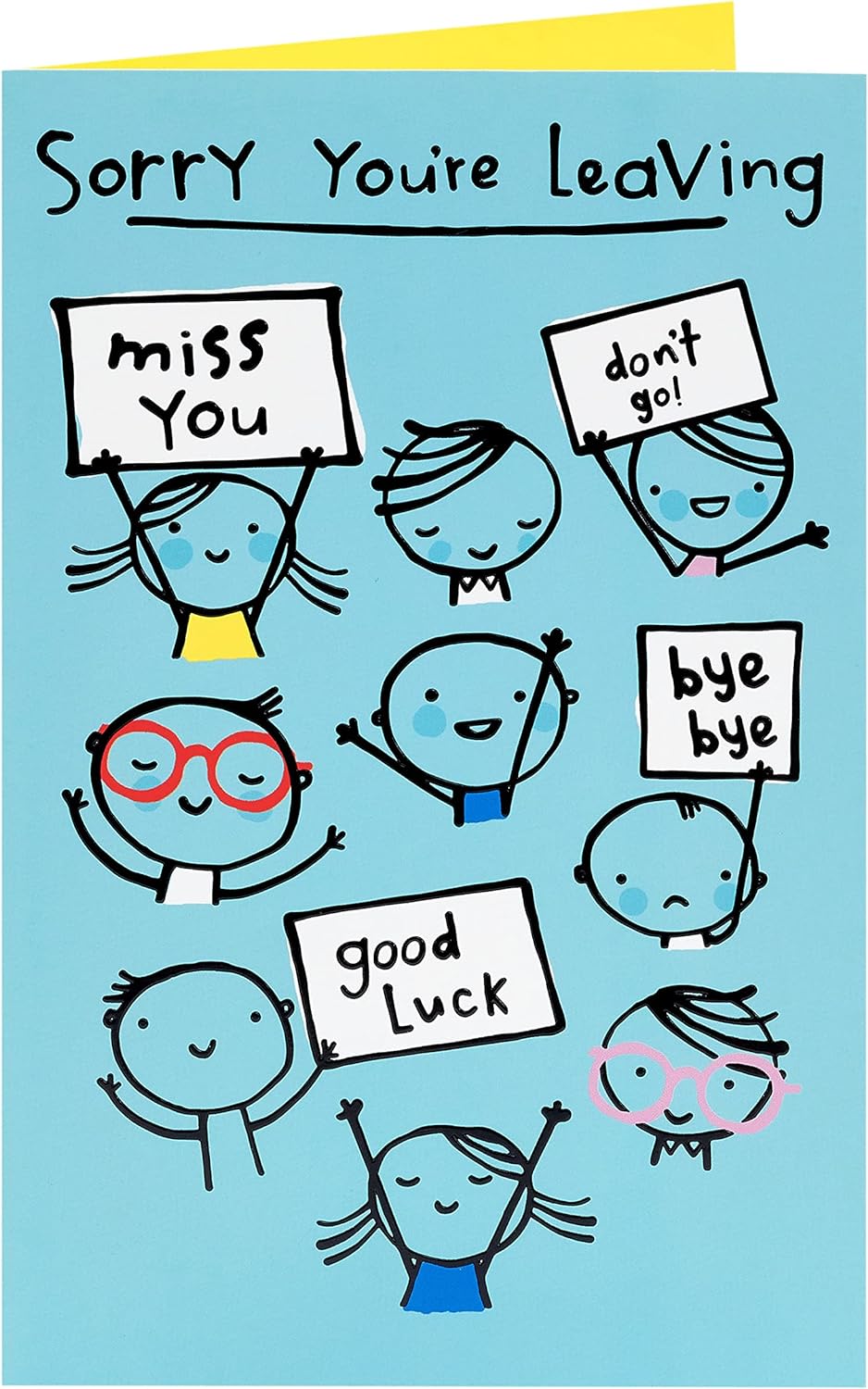 Sweet Farewell Sorry You're Leaving greeting card from UK Greetings with heartfelt design and cheerful message.
