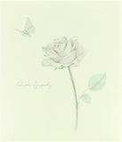 Sympathy greeting card with floral design from UK Greetings, featuring soft pastel flowers and heartfelt message.